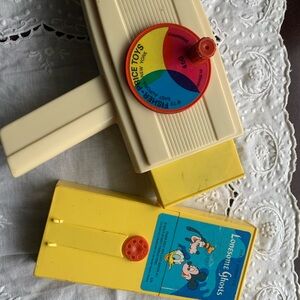 Fisher-Price Yellow and Cream Learning Toy